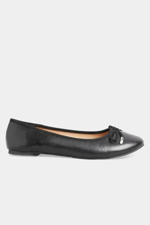 Faux Suede Ballerina Pumps