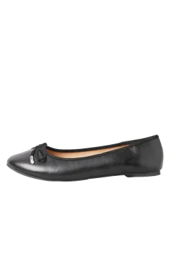 Faux Suede Ballerina Pumps