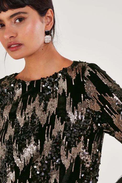 Fern Sequin Tunic Dress