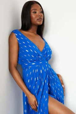 Fil Coupe Wrap Top Maxi Dress