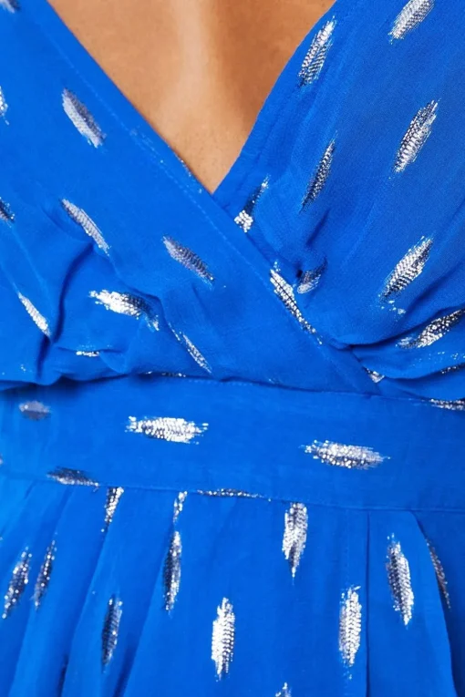 Fil Coupe Wrap Top Maxi Dress