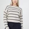Fine Stripe Lightweight Knitted Jumper