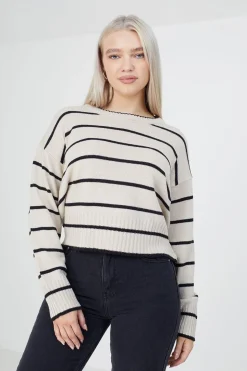 Fine Stripe Lightweight Knitted Jumper