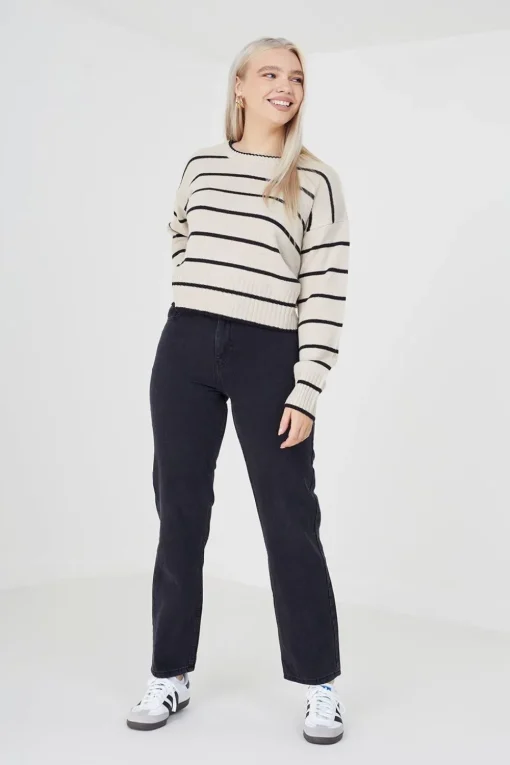 Fine Stripe Lightweight Knitted Jumper