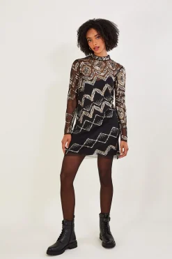 Finnley Embellished Tunic Dress in Recycled Polyester