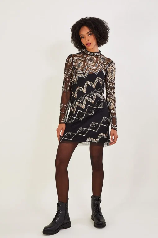 Finnley Embellished Tunic Dress in Recycled Polyester