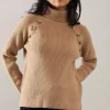 Fisherman Rib Roll Neck Jumper