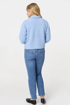 Flannel Cropped Pocket Front Shacket