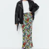 Floral Bias Maxi Skirt