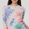Floral Diamante Detail Long Sleeve Jumper