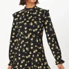 Floral Frill Hem Mini Dress