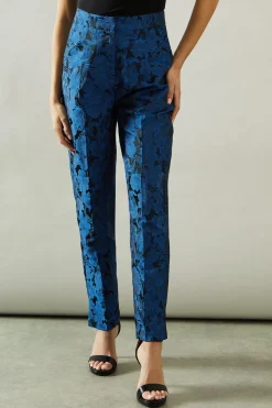 Floral Jacquard Tapered Trouser