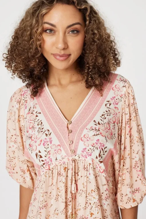 Floral Oversized Blouse Top