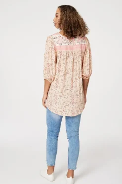 Floral Oversized Blouse Top