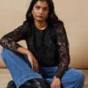 Floral Premium Lace Longsleeve Top