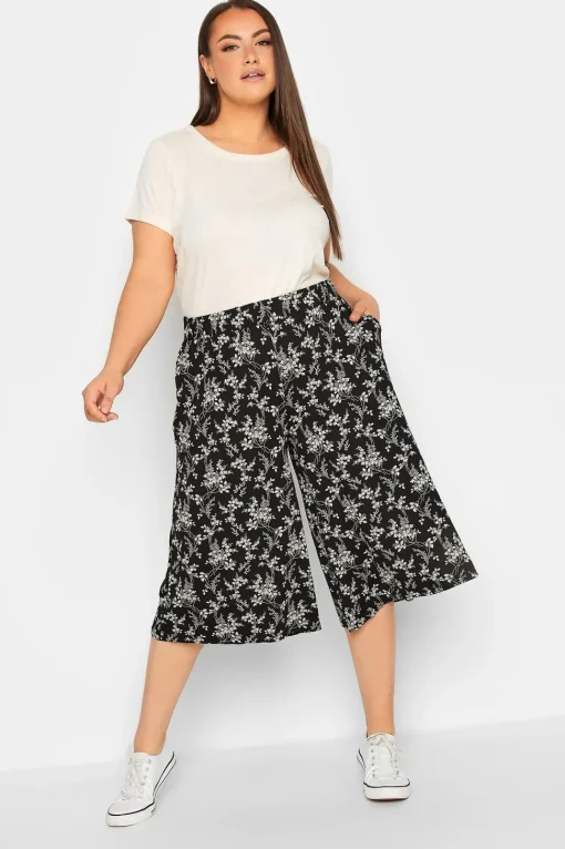 Floral Print Culottes