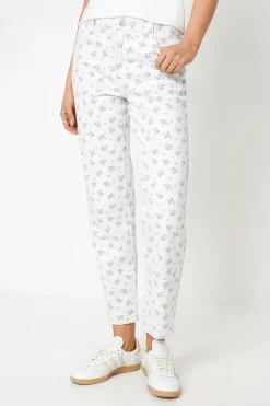 Floral Print Denim Jean