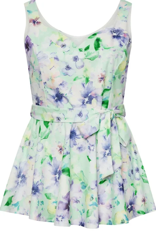 Floral Print Peplum Top