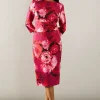 Floral Scuba Midi Dress