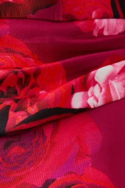 Floral Scuba Midi Dress