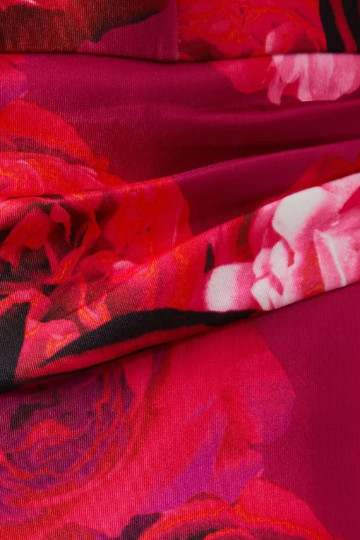 Floral Scuba Midi Dress