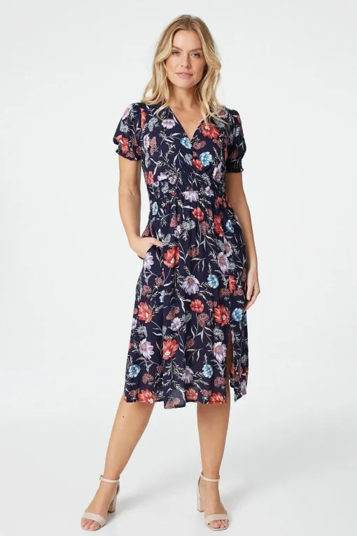 Floral Short Sleeve Dress