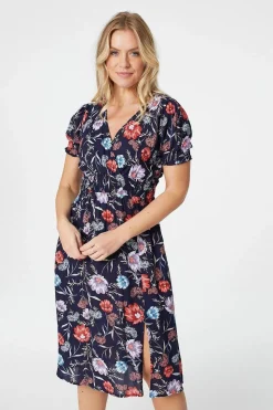 Floral Short Sleeve Dress