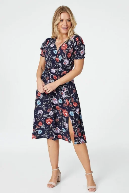 Floral Short Sleeve Dress
