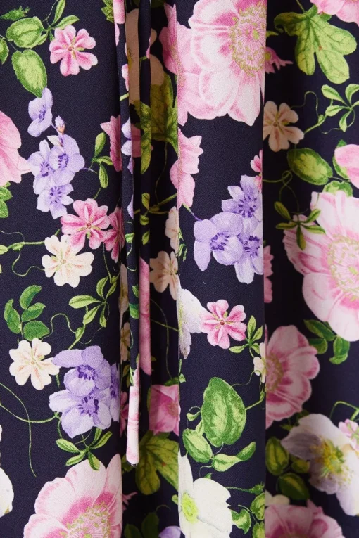 Floral Tiered Hem Mini Dress
