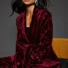 Floral Velvet Tie Belted Blazer