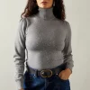 Foil Embellished Roll Neck Jumper