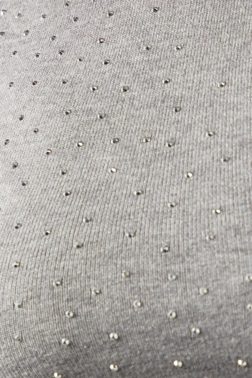 Foil Embellished Roll Neck Jumper