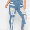 Frayed Ripped Grace Jeggings