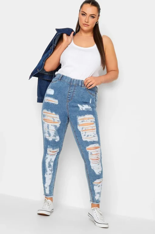 Frayed Ripped Grace Jeggings
