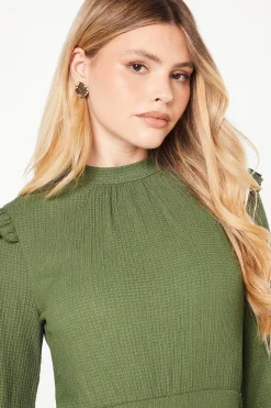 Frill Neck Mini Dress
