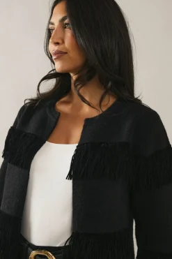 Fringed Knitted Jacket