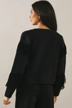 Fringed Knitted Jacket