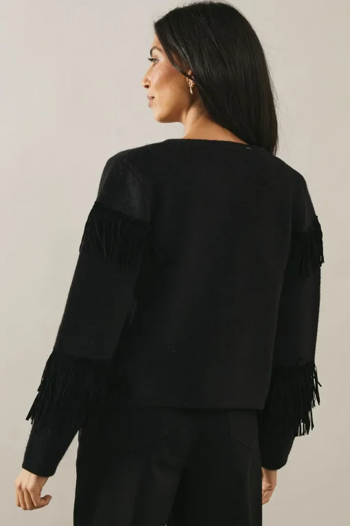 Fringed Knitted Jacket