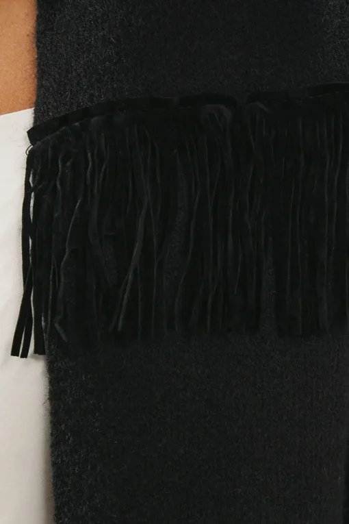 Fringed Knitted Jacket