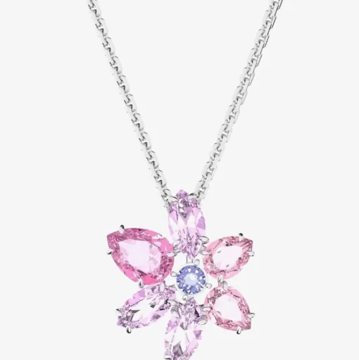 Gema Pink Flower Pendant Necklace 5662493