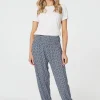 Geo Print Pocket Detail Harem Pants