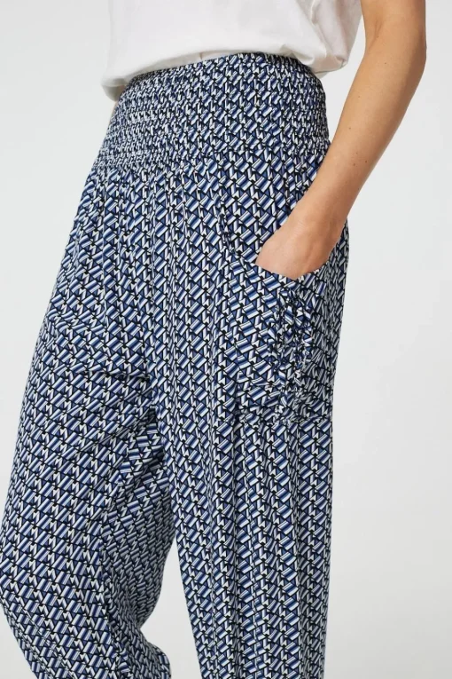 Geo Print Pocket Detail Harem Pants