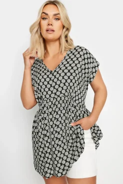 Geometric Print Tunic Top