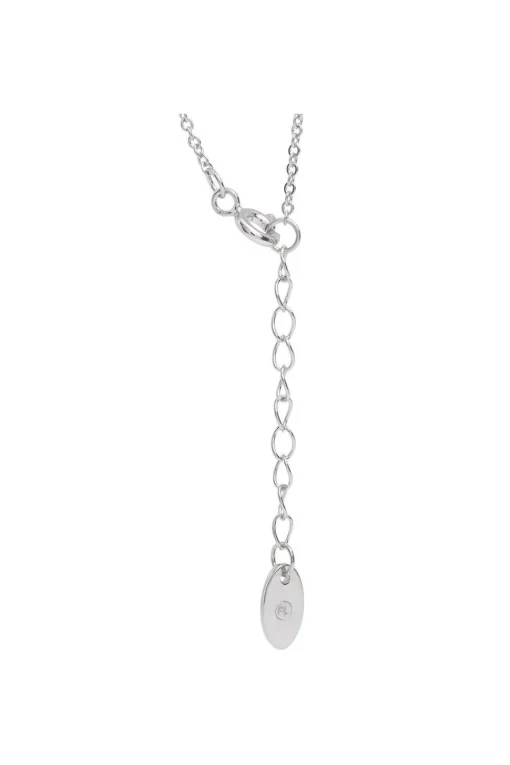Gift Packaged 'Cosmos' Rhodium Plated 925 Silver Pearl Necklace