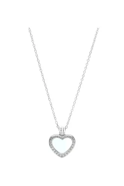 Gift Packaged 'Jordyn' 925 Silver & Cubic Zirconia Locket Necklace