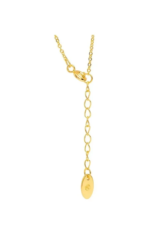 Gift Packaged 'Kouris' 18ct Yellow Gold Plated 925 Silver & Cubic Zirconia Necklace