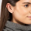 Gift Packaged 'Lysha' 925 Silver Cone & Freshwater Pearl Stud Earrings