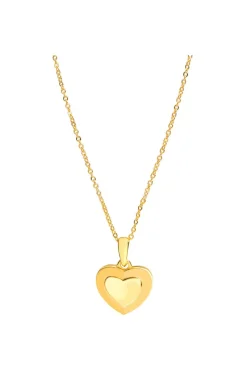 Gift Packaged 'Sumner' 18ct Yellow Gold Plated 925 Silver Heart Pendant Necklace