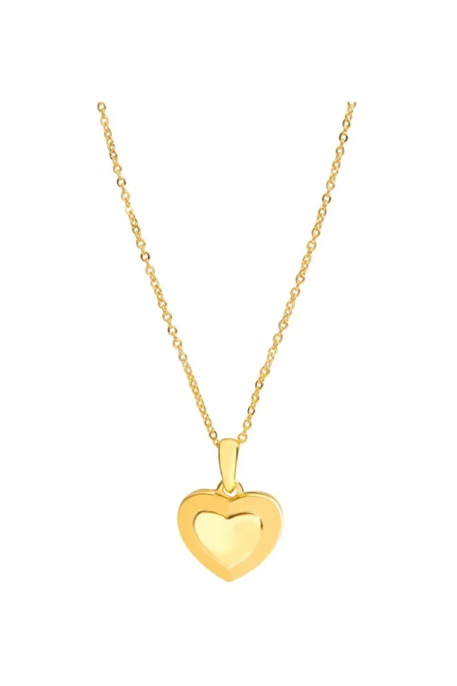 Gift Packaged 'Sumner' 18ct Yellow Gold Plated 925 Silver Heart Pendant Necklace