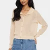 GizetteSZ Collar Button Cardigan-